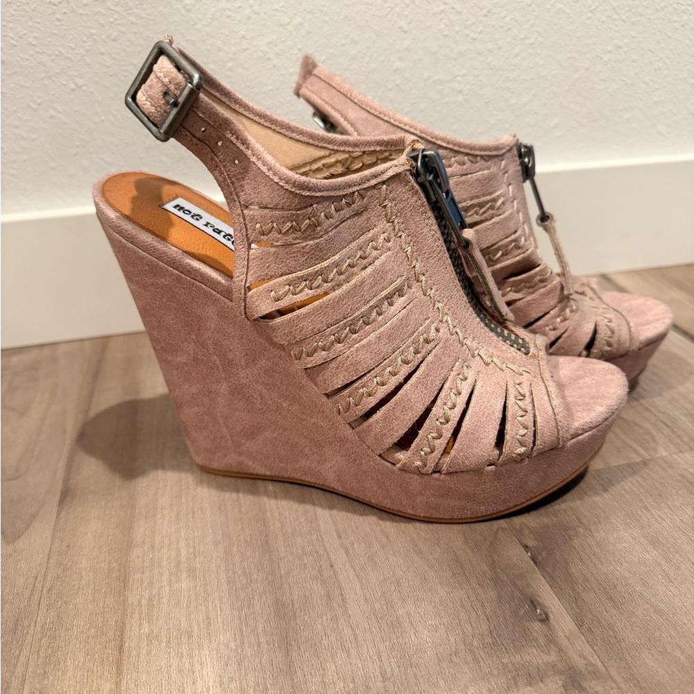 Not Rated Blush Wedge Sandals